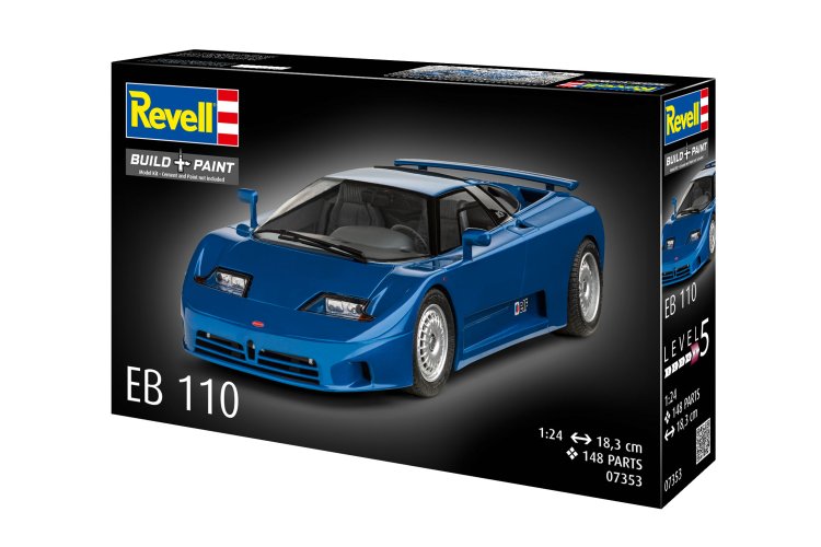 1:24 Revell 07353 Bugatti EB 110 &ndash; Italian Supercar &ndash; Car - Rev07353 4 - REV07353