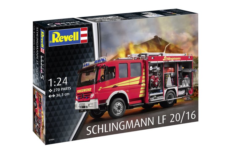 1:24 Revell 07404 Mercedes-Benz Atego 1529 AF Schlingmann LF20/16 - Fire Truck - Rev07404 11 - REV07404
