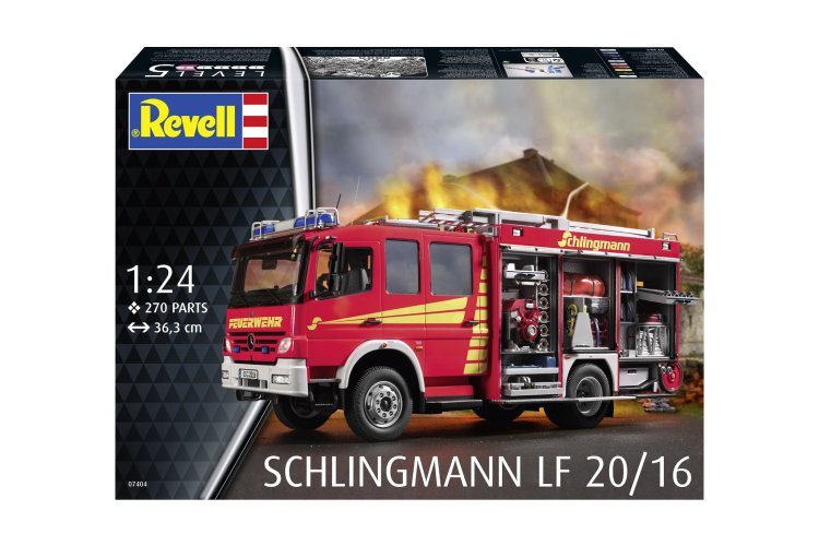 1:24 Revell 07404 Mercedes-Benz Atego 1529 AF Schlingmann LF20/16 - Fire Truck - Rev07404 12 - REV07404