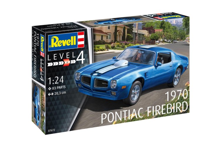 1:24 Revell 07672  1970 Pontiac Firebird Car - Rev07672 1 - REV07672