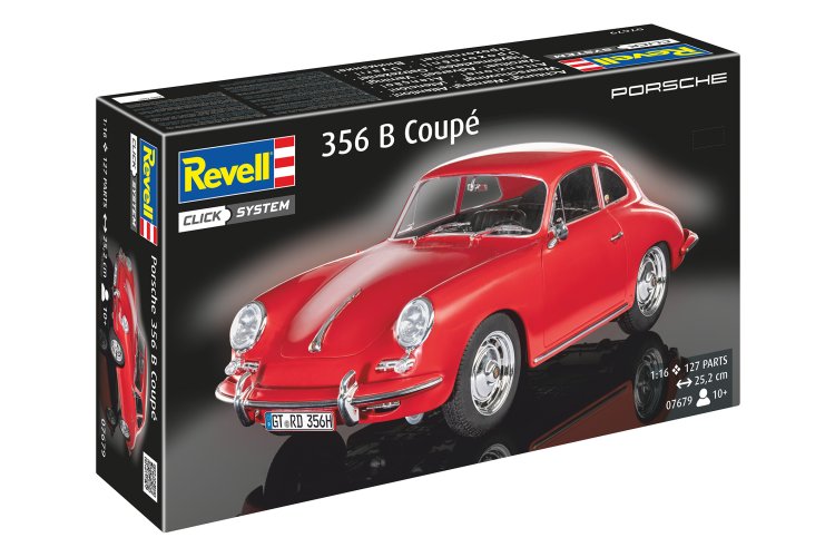 1:16 Revell 07679 Porsche 356 B Coup&eacute; - 75 Years Plastic Modelling - Duitse Klassieke Sportauto - Easy-Click - Rev07679 10 - REV07679