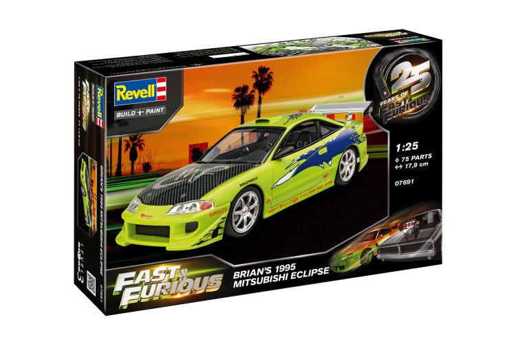 1:25 Revell 07691 25 Years of Fast & Furious - Brian's 1995 Mitsubishi Eclipse - Japanse Sportauto - Rev07691 11 - REV07691