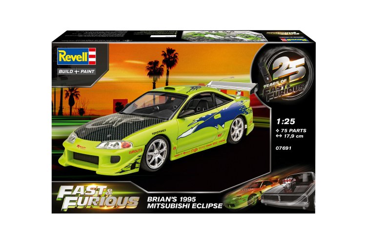 1:25 Revell 07691 25 Years of Fast & Furious - Brian's 1995 Mitsubishi Eclipse - Japanse Sportauto - Rev07691 12 - REV07691