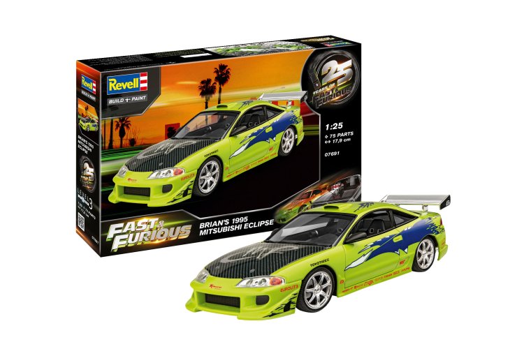 1:25 Revell 07691 25 Years of Fast & Furious - Brian's 1995 Mitsubishi Eclipse - Japanse Sportauto - Rev07691 1i - REV07691