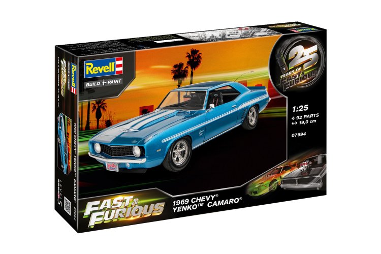 1:25 Revell 07694 25 Years of Fast & Furious - 1969 Chevy Yenko Camaro - Amerikaanse Muscle Car - Rev07694 11 - REV07694