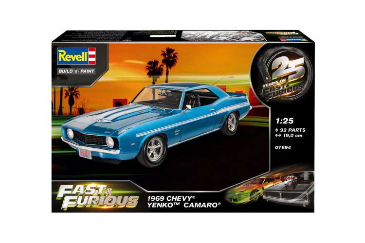 1:25 Revell 07694 25 Years of Fast & Furious - 1969 Chevy Yenko Camaro - Amerikaanse Muscle Car - Rev07694 12 - REV07694