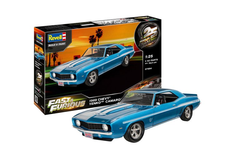 1:25 Revell 07694 25 Years of Fast & Furious - 1969 Chevy Yenko Camaro - Amerikaanse Muscle Car - Rev07694 1i - REV07694