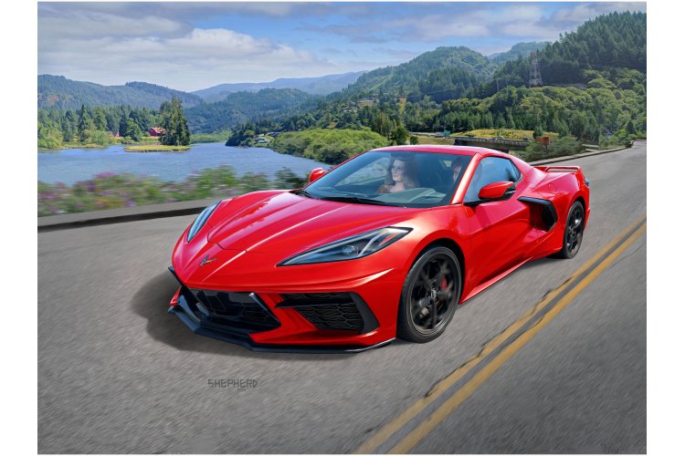 1:25 Revell 07714 Chevrolet Corvette C8 Coupe - Sport Car - Rev07714 8 - REV07714