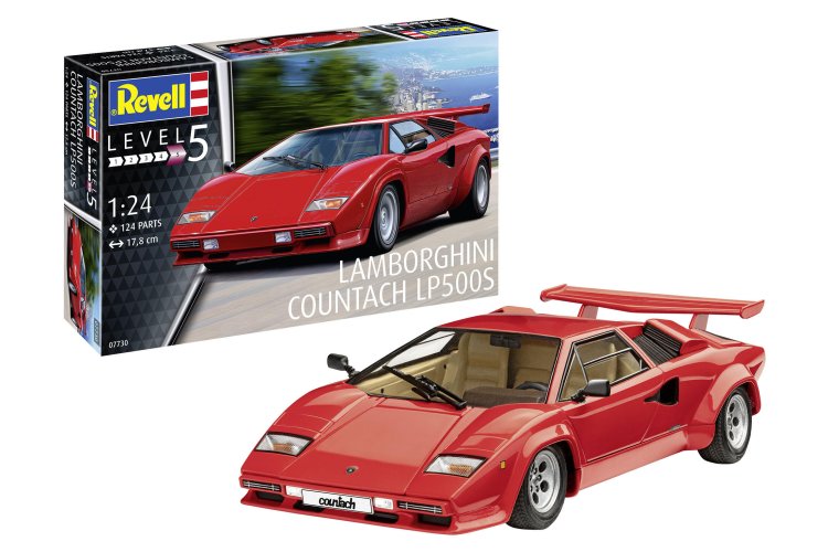 1:24 Revell 07730 Lamborghini Countach LP500S - Sport Auto - Rev07730 1 - REV07730