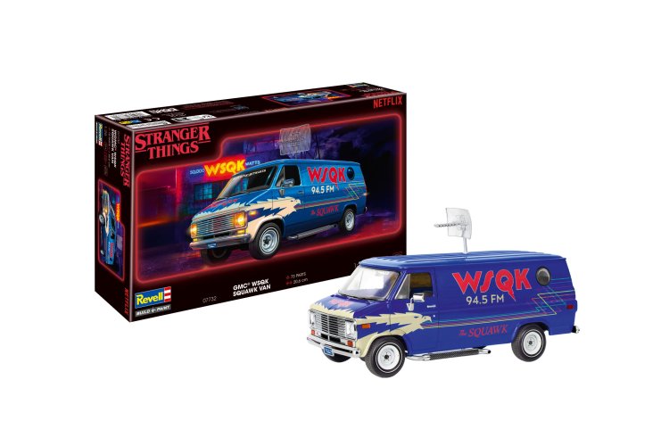 1:25 Revell 07732 Stranger Things - GMC WSQK Squawk Van - Amerikaanse Bestelwagen - Rev07732 1 - REV07732