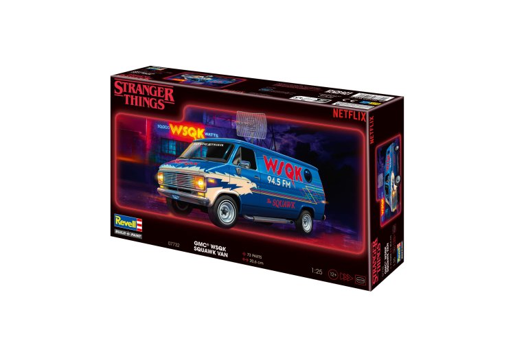 1:25 Revell 07732 Stranger Things - GMC WSQK Squawk Van - Amerikaanse Bestelwagen - Rev07732 11 - REV07732