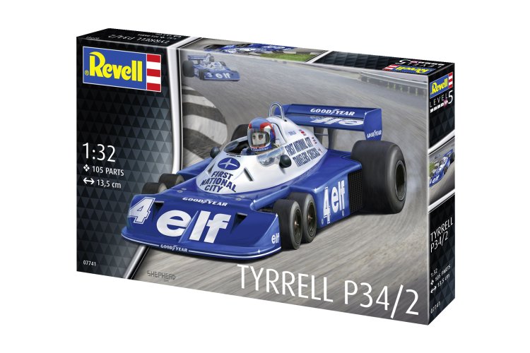 1:32 Revell 07741 Tyrrell P34/2 - 6 wieler - Formule 1 auto - Rev07741 12 - REV07741