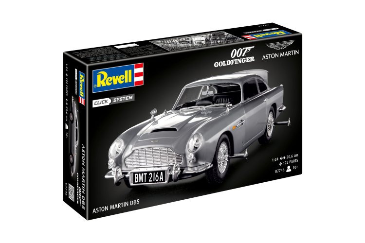 1:24 Revell 07746 Click System &ndash; Aston Martin DB5 &ndash; James Bond 007 Goldfinger &ndash; Classic Car - Rev07746 12 - REV07746