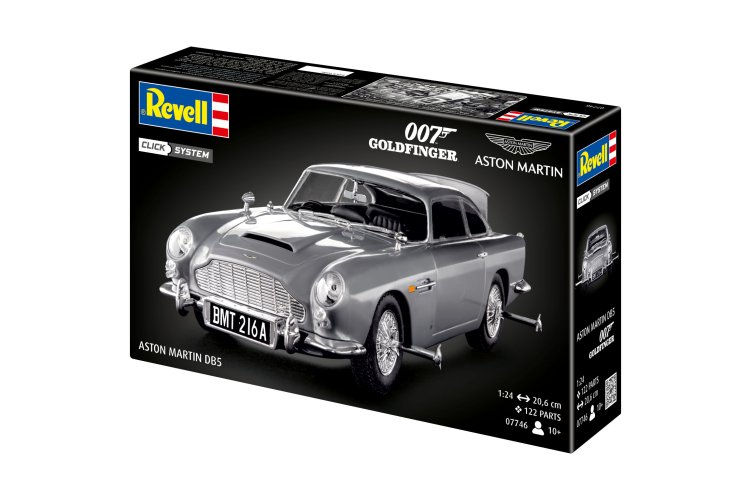 1:24 Revell 07746 Click System &ndash; Aston Martin DB5 &ndash; James Bond 007 Goldfinger &ndash; Classic Car - Rev07746 14 - REV07746