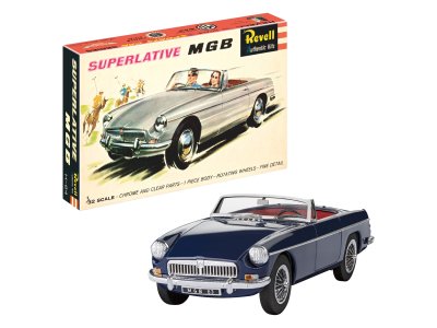 1:32 Revell 07753 MGB Roadster - 75 Years Plastic Modelbuilding - Britse Klassieke Sportauto - Rev07753 1 - REV07753
