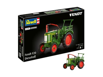 1:24 Revell 07828 Easy Click System - Fendt F20 Dieselro&szlig; - Duitse Tractor - Rev07828 1 - REV07828