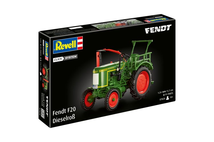 1:24 Revell 07828 Easy Click System - Fendt F20 Dieselro&szlig; - Duitse Tractor - Rev07828 13 - REV07828
