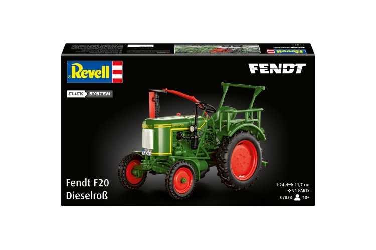1:24 Revell 07828 Easy Click System - Fendt F20 Dieselro&szlig; - Duitse Tractor - Rev07828 14 - REV07828