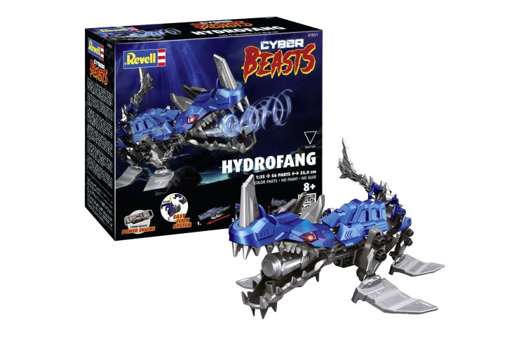 1:35 Revell 07851 CyberBeasts - HydroFang - 35cm - in Kleur - Easy Click Systeem - Rev07851 1 - REV07851