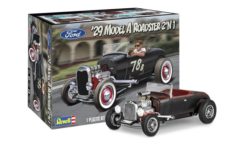 1:25 Revell 14463  1929 Ford Model A Roadster Car - Rev14463 1 - REV14463