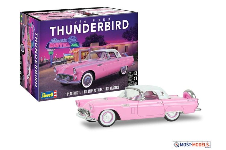 1:24 Revell 14518  1956 Ford Thunderbird Car - Rev14518 2 1 - REV14518