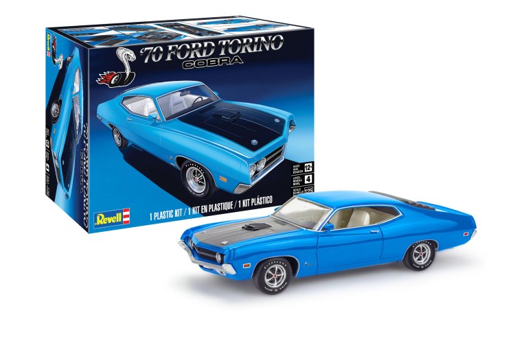 1:25 Revell 14534  1970 Ford Torino Cobra Car - Rev14534 1970 ford torino cobra 01 1 - REV14534