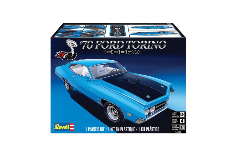 1:25 Revell 14534  1970 Ford Torino Cobra Car - Rev14534 1970 ford torino cobra 022 - REV14534