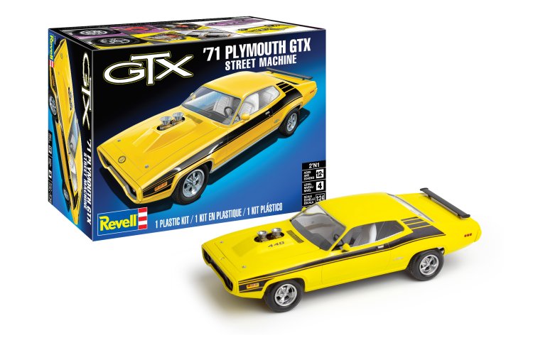 1:24 Revell 14588 Plymouth Satellite GTX Street Machine 1971 - Amerikaanse Muscle Car - Rev14588 1 - REV14588