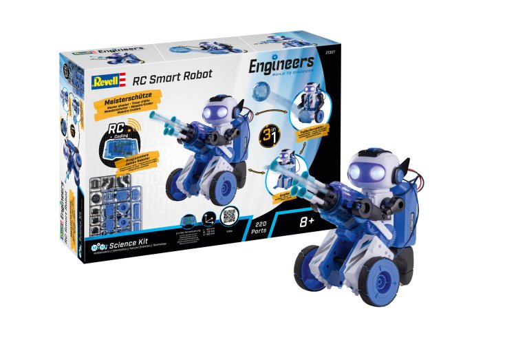 Revell 21307 Engineers - RC Slimme Robot met 3 Bouwopties - 16,8cm hoog - 2,4GHz - Rev21307 100 - REV21307