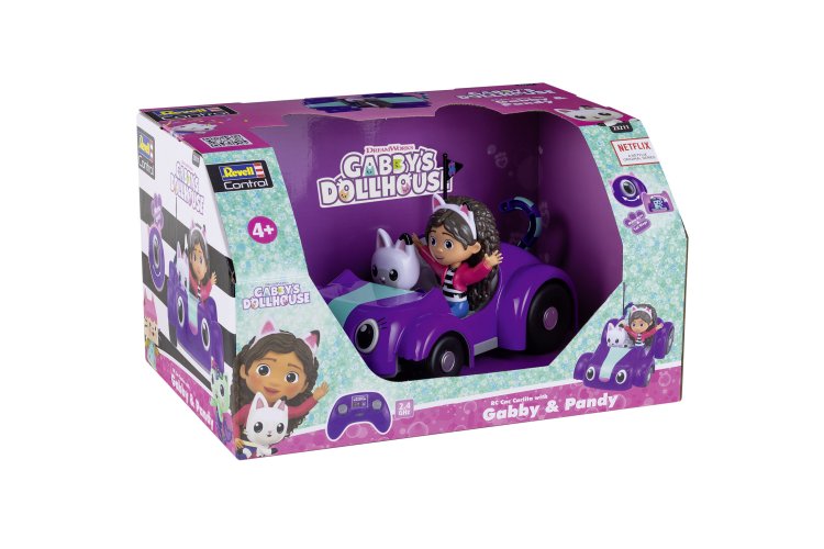 Revell 23211 RC Car &ndash; Gabby&rsquo;s Dollhouse Carlita with Gabby & Panda &ndash; As seen on Netflix &ndash; 23cm &ndash; 2.4GHz - Rev23211 10 - REV23211