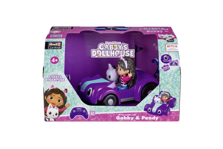 Revell 23211 RC Car &ndash; Gabby&rsquo;s Dollhouse Carlita with Gabby & Panda &ndash; As seen on Netflix &ndash; 23cm &ndash; 2.4GHz - Rev23211 11 - REV23211