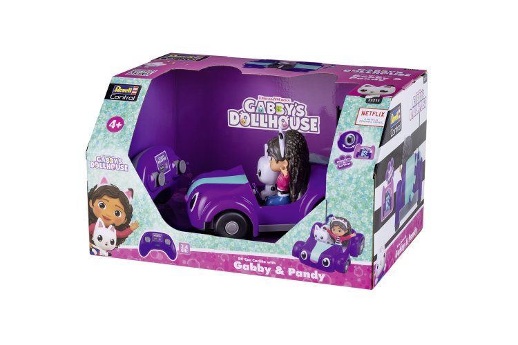 Revell 23211 RC Car &ndash; Gabby&rsquo;s Dollhouse Carlita with Gabby & Panda &ndash; As seen on Netflix &ndash; 23cm &ndash; 2.4GHz - Rev23211 12 - REV23211