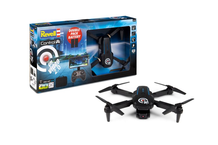 Revell 23799 RC Drone - Camera Quadrocopter - Go! Video 2.0 - HD-ready Camera - Zwart - 2,4 GHz - Rev23799 1 - REV23799