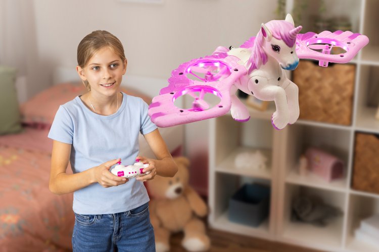 Revell 23803 RC Quadrocopter - Vliegende Eenhoorn - Lichtgevende LED-effecten - Roze - 2,4 GHz - Rev23803 15 - REV23803