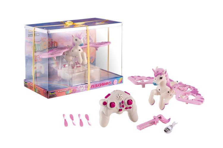 Revell 23803 RC Quadrocopter - Vliegende Eenhoorn - Lichtgevende LED-effecten - Roze - 2,4 GHz - Rev23803 23 - REV23803