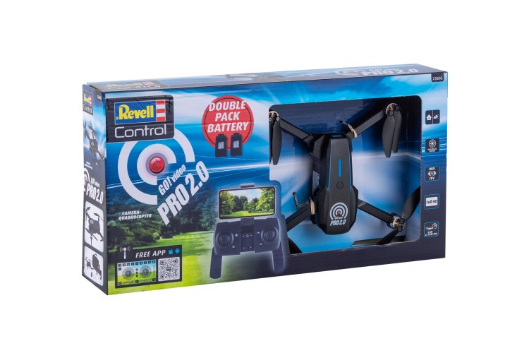 Revell 23805 RC Drone - Camera Quadrocopter - Go! Video Pro 2.0 - Full HD-camera - Zwart - 2,4GHz - Rev23805 8 - REV23805