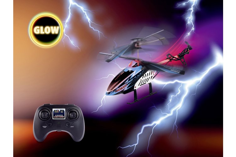 Revell 23806 RC Helikopter - "Lightning" - Easy to Fly met Verlichting en Hoogtesensor - Blauw - 2,4GHz - Rev23806 11 - REV23806