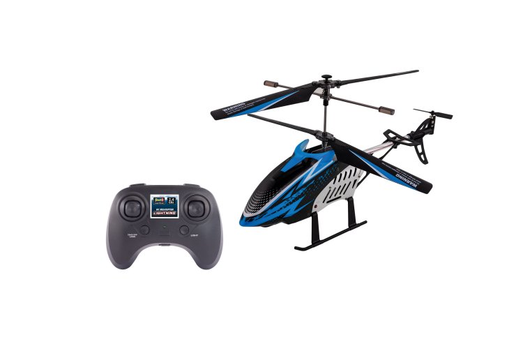 Revell 23806 RC Helikopter - "Lightning" - Easy to Fly met Verlichting en Hoogtesensor - Blauw - 2,4GHz - Rev23806 2 - REV23806