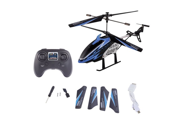 Revell 23806 RC Helikopter - "Lightning" - Easy to Fly met Verlichting en Hoogtesensor - Blauw - 2,4GHz - Rev23806 6 - REV23806
