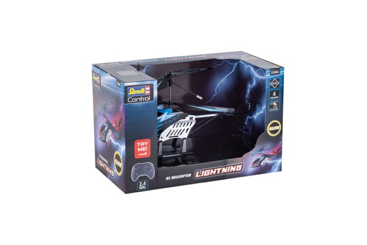 Revell 23806 RC Helikopter - "Lightning" - Easy to Fly met Verlichting en Hoogtesensor - Blauw - 2,4GHz - Rev23806 8 - REV23806