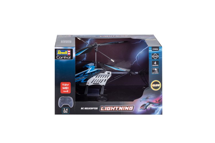 Revell 23806 RC Helikopter - "Lightning" - Easy to Fly met Verlichting en Hoogtesensor - Blauw - 2,4GHz - Rev23806 9 - REV23806