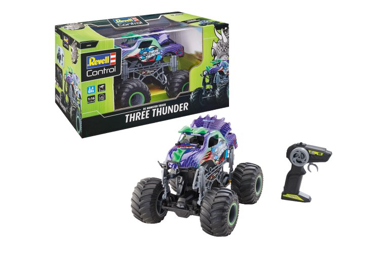 1:16 Revell 24556 RC Dino Monster Truck - Three Thunder - Rev24556 rc dino monster truck three thunder 01 1 - REV24556