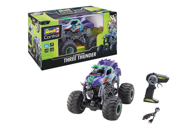 1:16 Revell 24556 RC Dino Monster Truck - Three Thunder - Rev24556 rc dino monster truck three thunder 06 - REV24556