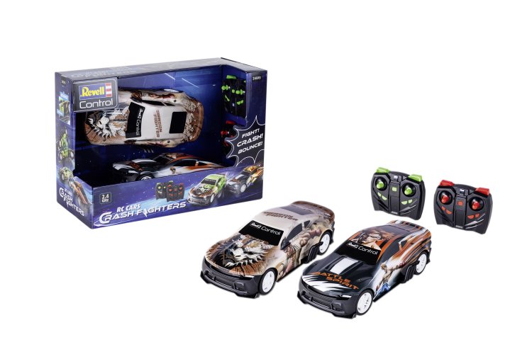 1:18 Revell 24593 RC Car Set &ndash; Crash Fighters &ndash; 2 Cars &ndash; 2.4GHz - Rev24593 1 - REV24593