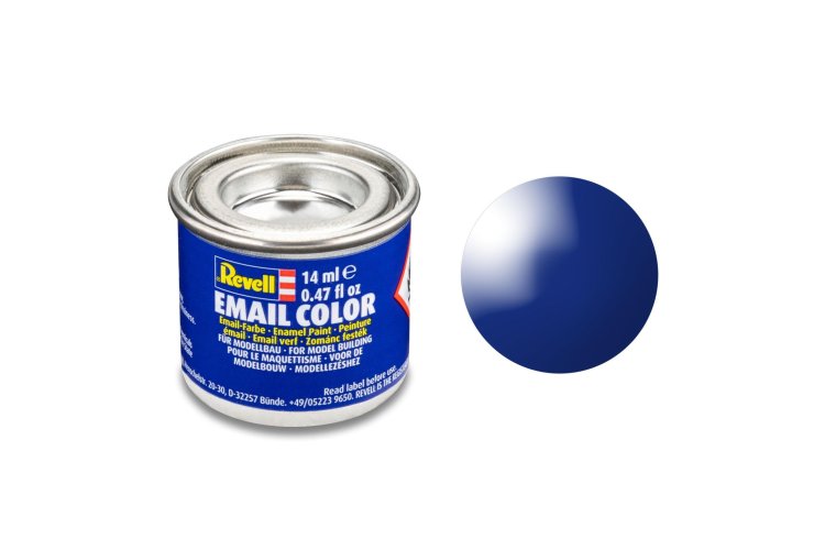Revell #51 Ultramarine Blue - Gloss - RAL5002 - Enamel - 14ml - Rev32151 xs - REV32151-XS