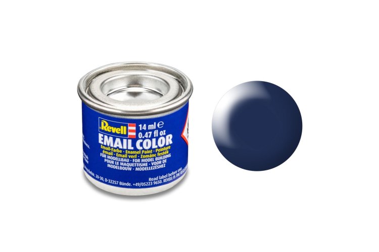 Revell #350 Dark Blue - Lufthansa - Satin - RAL5013 - Enamel - 14ml - Rev32350 xs - REV32350-XS