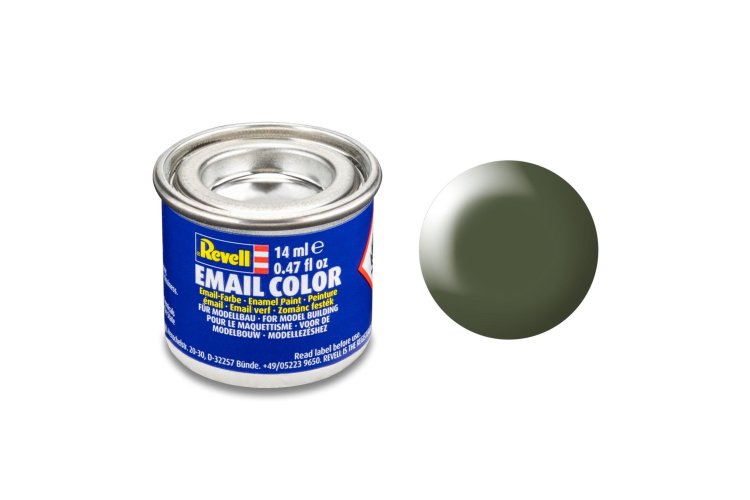 Revell #361 Olive Green - Satin - RAL6003 - Enamel - 14ml - Rev32361 xs - REV32361-XS