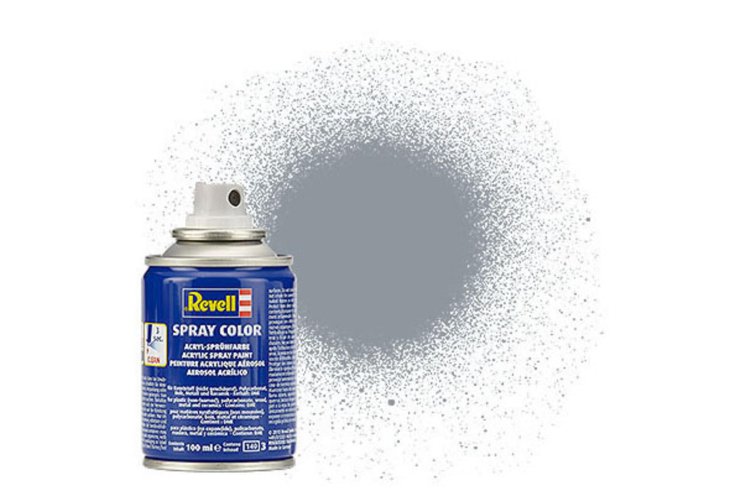 Revell #91 Steel - Metallic - Acryl Spray - 100ml - Rev34191 1 - REV34191