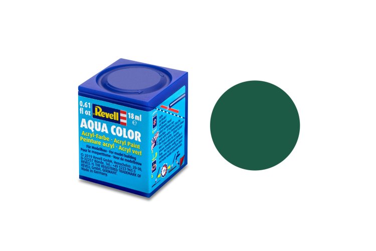 Revell Aqua  #39 Dark Green - Matt - Acryl - 18ml - Rev36139 xs 1 - REV36139-XS