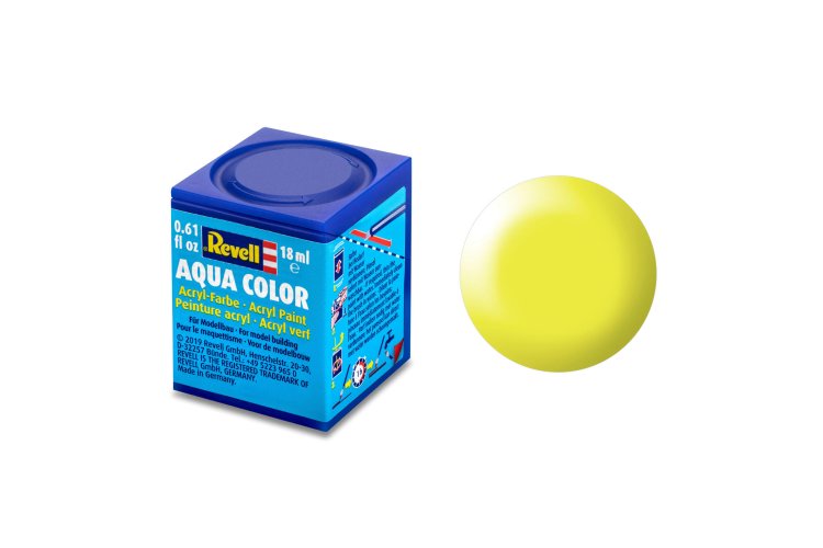 Revell Aqua  #312 Luminous Yellow - Satin - RAL1026 - Acryl - 18ml - Rev36312 xs 1 - REV36312-XS
